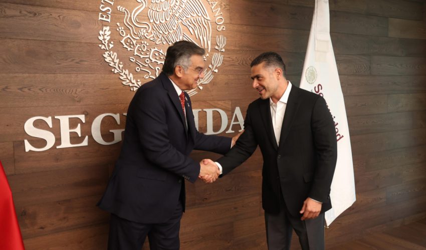PRESENTA GOBERNADOR AVANCES DE SEGURIDAD EN TAMAULIPAS A GARCÍA HARFUCH