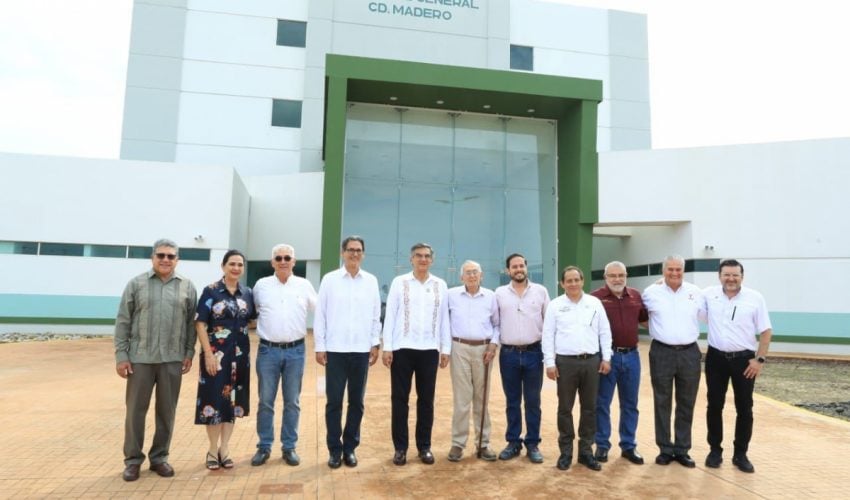 SUPERVISA AMÉRICO VILLARREAL AVANCES DEL NUEVO HOSPITAL GENERAL DE CIUDAD MADERO