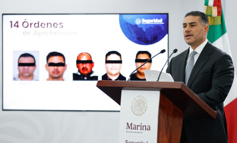 Harfuch revela detención de 14 personas vinculadas a huachicol fiscal