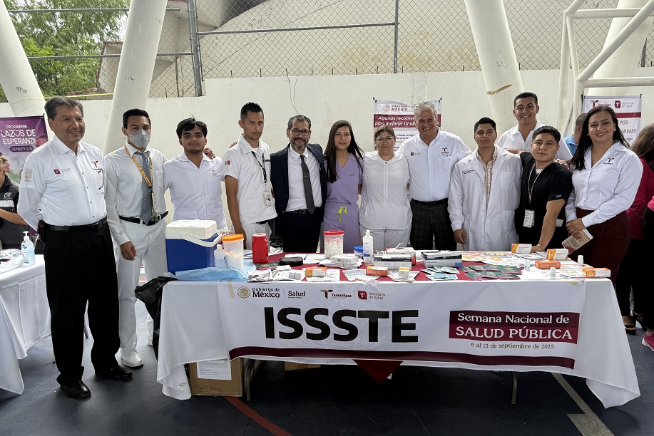 Se suma el ISSSTE Tamaulipas a la Semana Nacional de Salud Pública