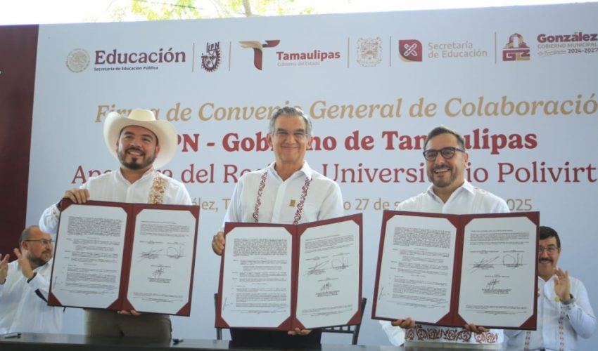 TAMAULIPAS Y EL IPN INAUGURAN PRIMER RECINTO UNIVERSITARIO POLIVIRTUAL EN MÉXICO