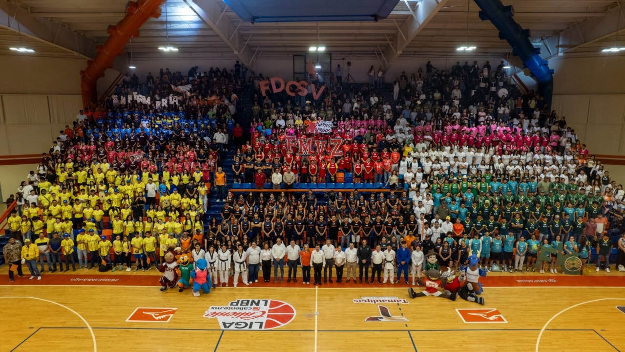 Inaugura rector de la UAT los Juegos Deportivos Interfacultades 2025