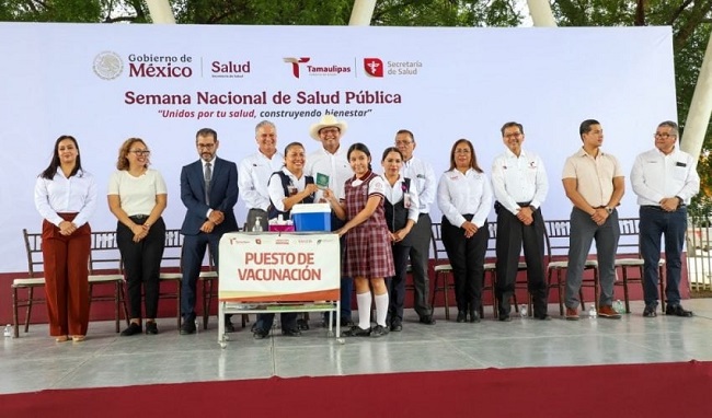SUPERA TAMAULIPAS META  EN SEMANA NACIONAL DE SALUD PÚBLICA 2025
